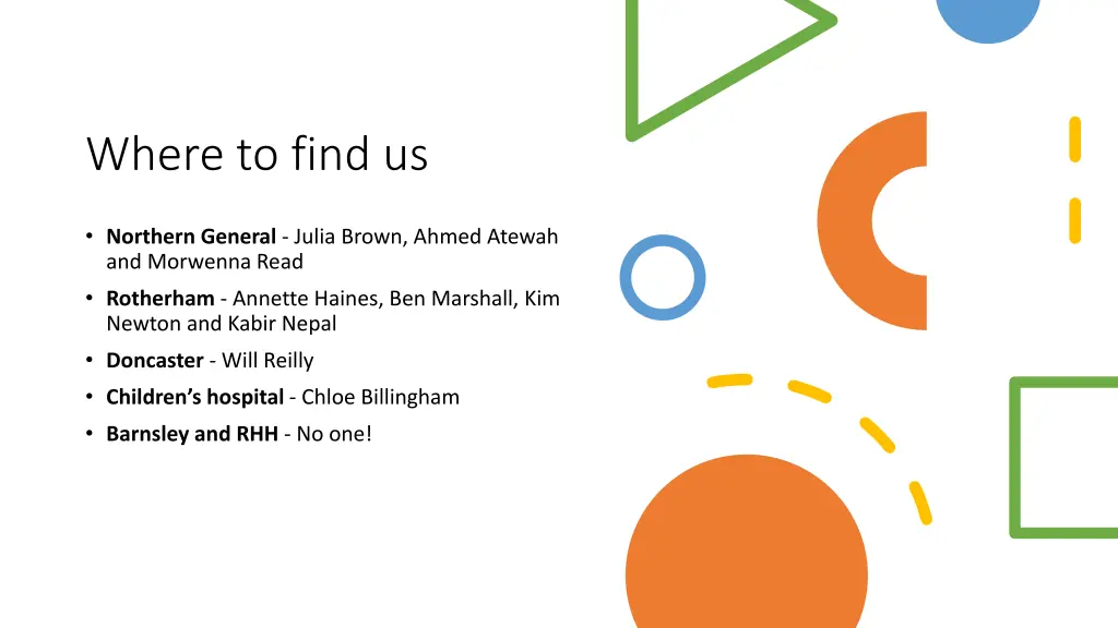 where to find us