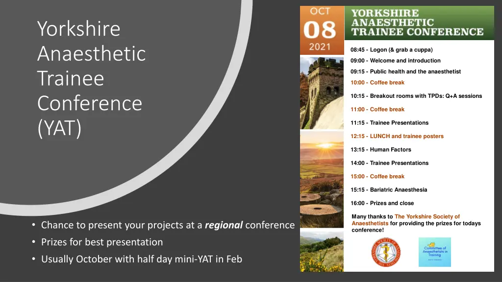 yorkshire anaesthetic trainee conference yat