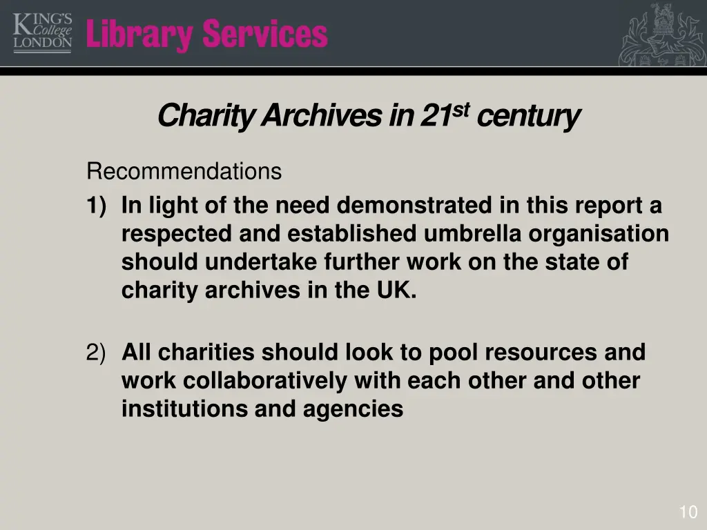 charity archives in 21 st century