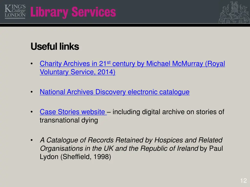 useful links