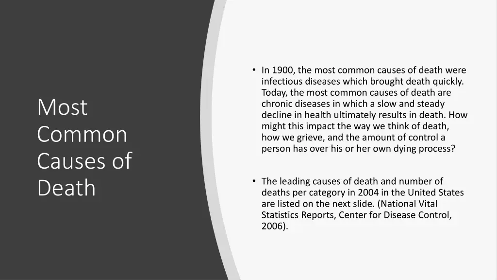 in 1900 the most common causes of death were