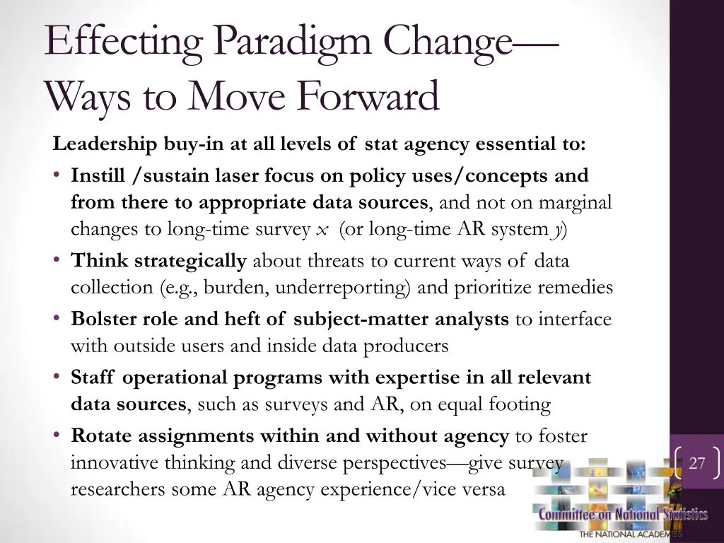 effecting paradigm change ways to move forward