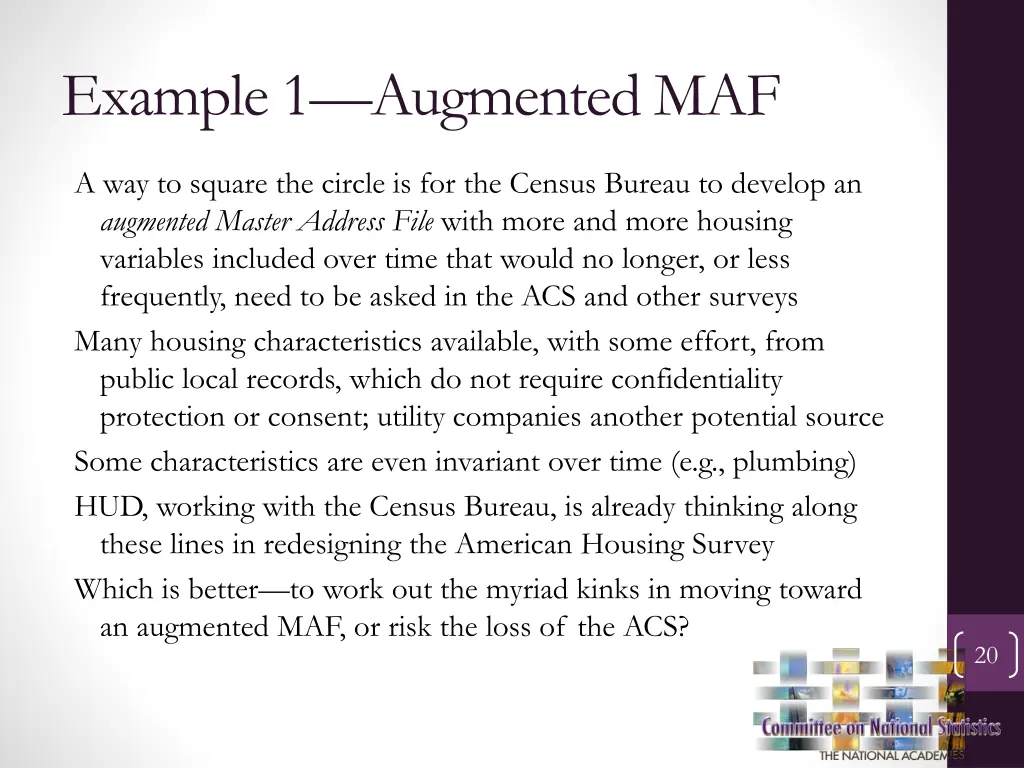 example 1 augmented maf