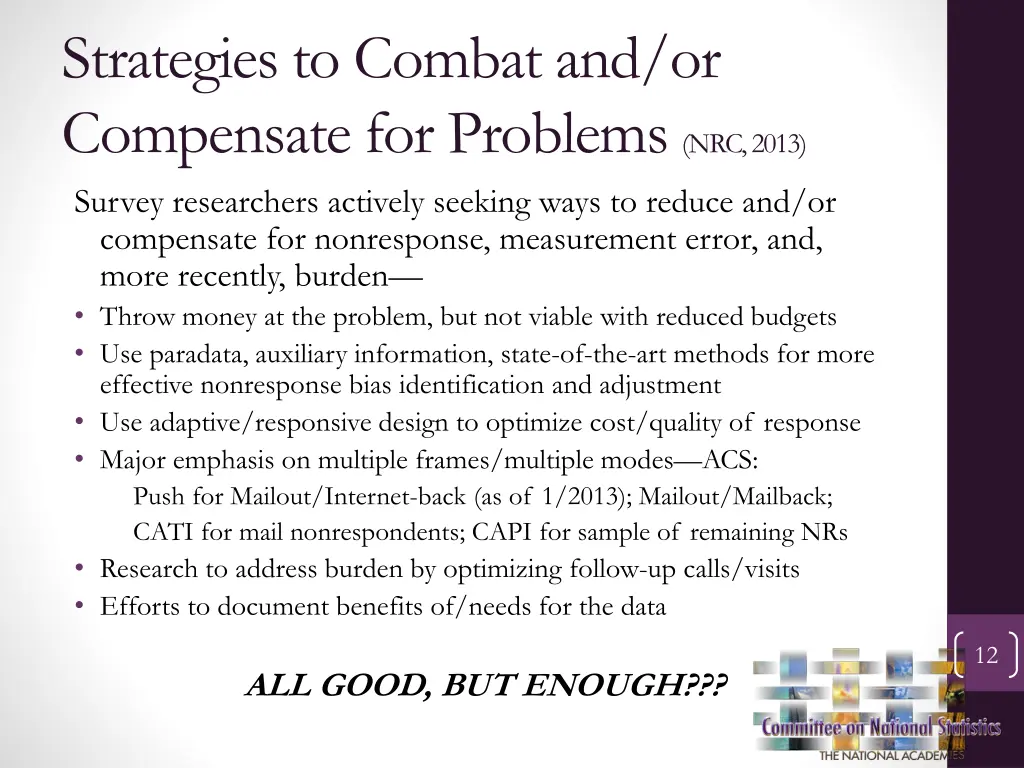 strategies to combat and or compensate