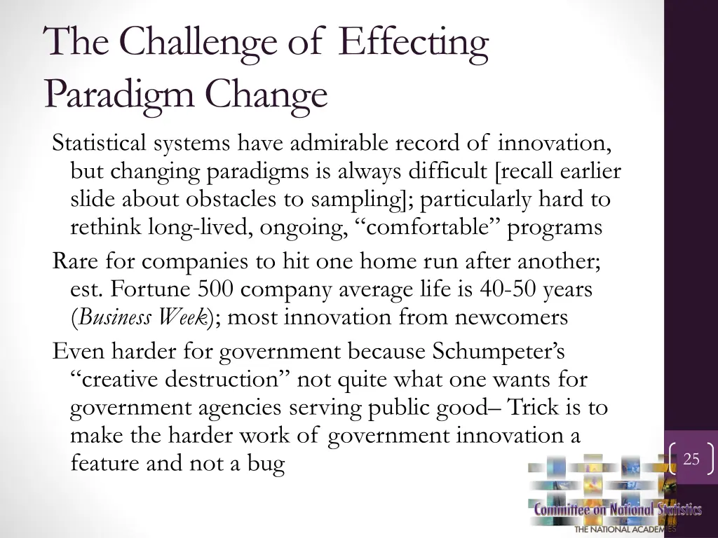 the challenge of effecting paradigm change
