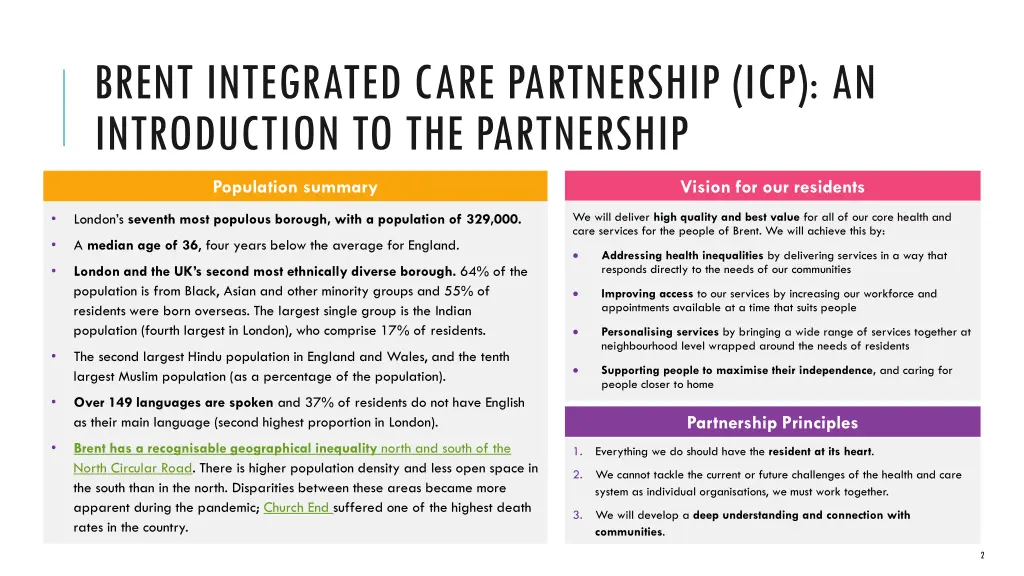 brent integrated care partnership