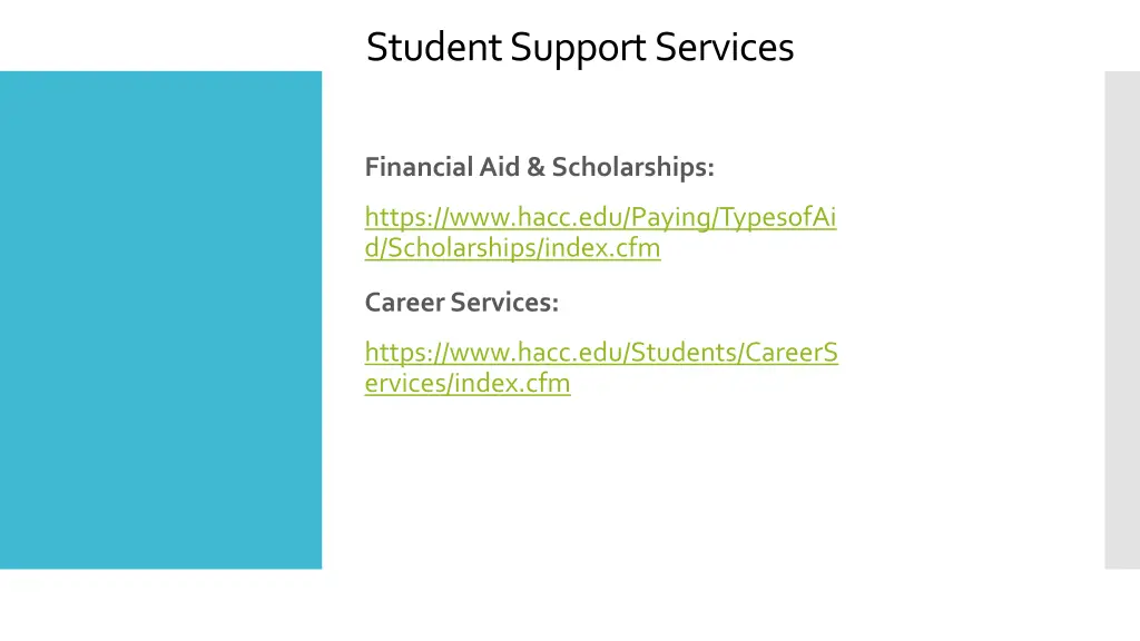student support services