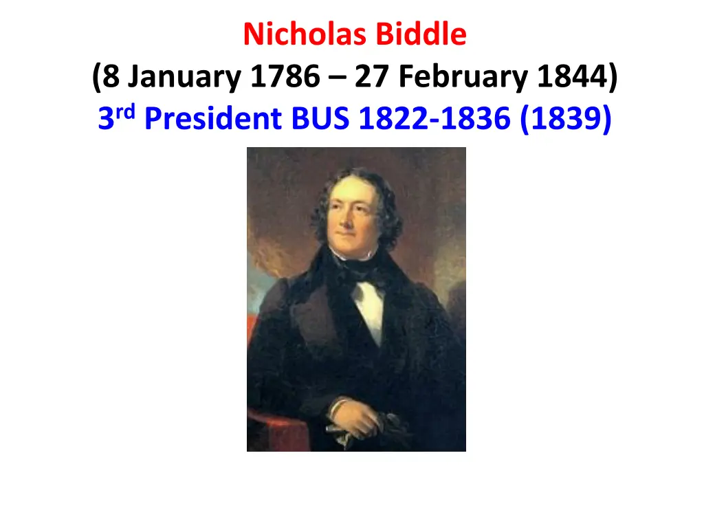 nicholas biddle