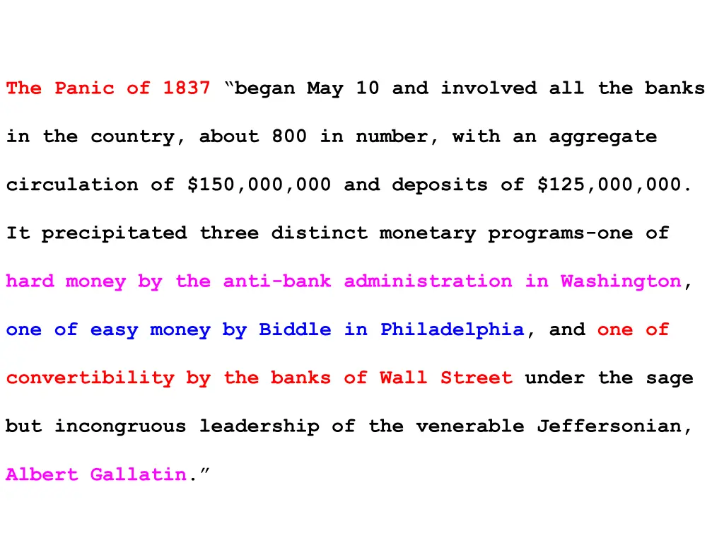 the panic of 1837 began may 10 and involved