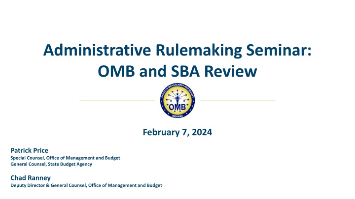 administrative rulemaking seminar