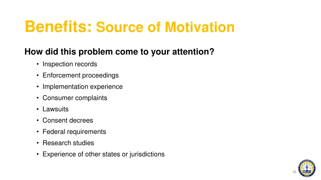 benefits source of motivation