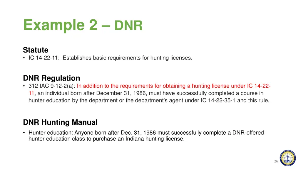 example 2 dnr
