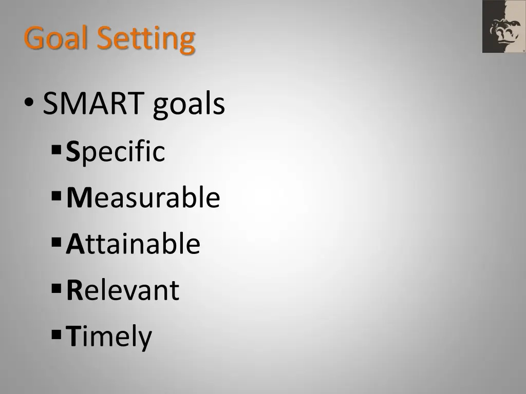 goal setting