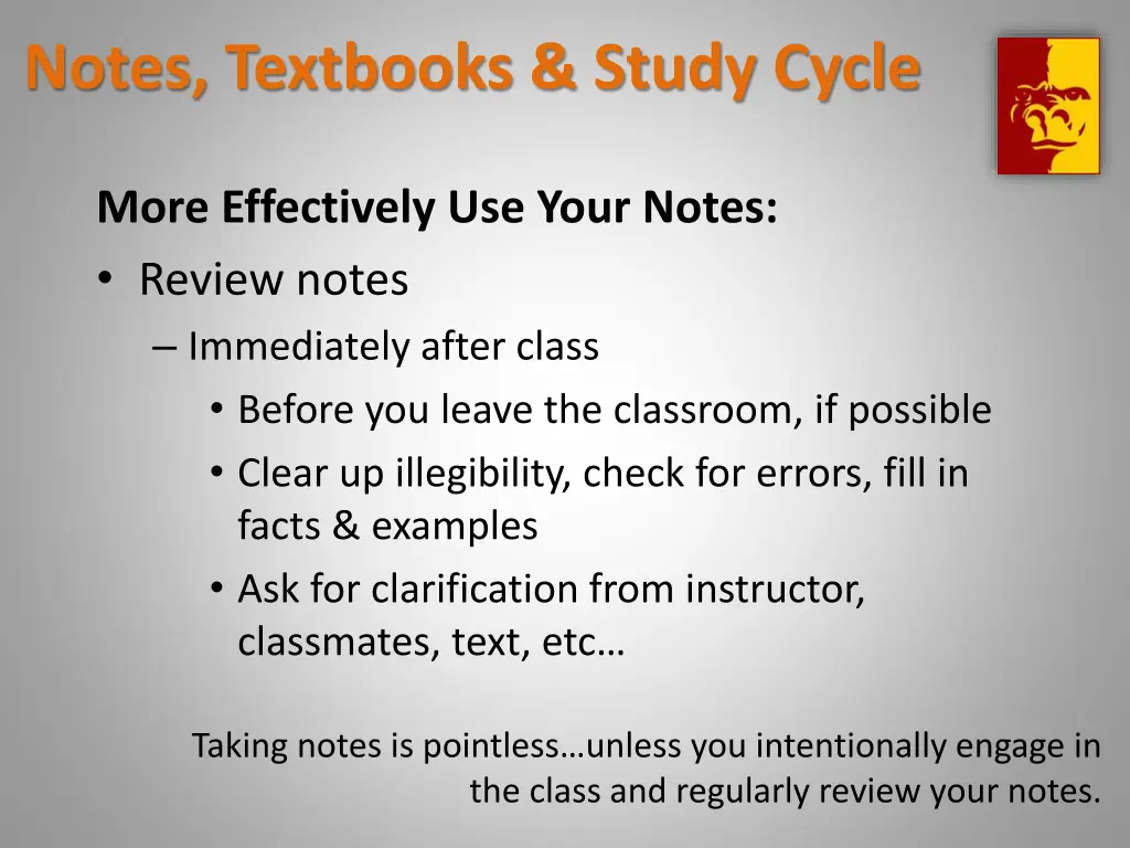 notes textbooks study cycle 4