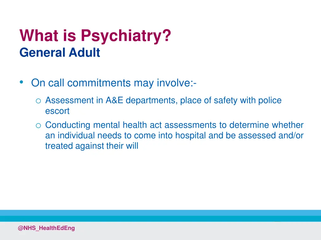 what is psychiatry general adult 1