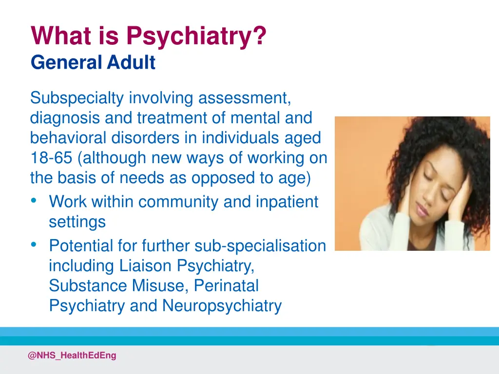what is psychiatry generaladult