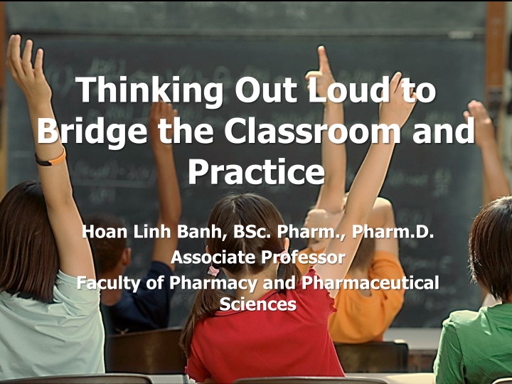 thinking out loud to bridge the classroom