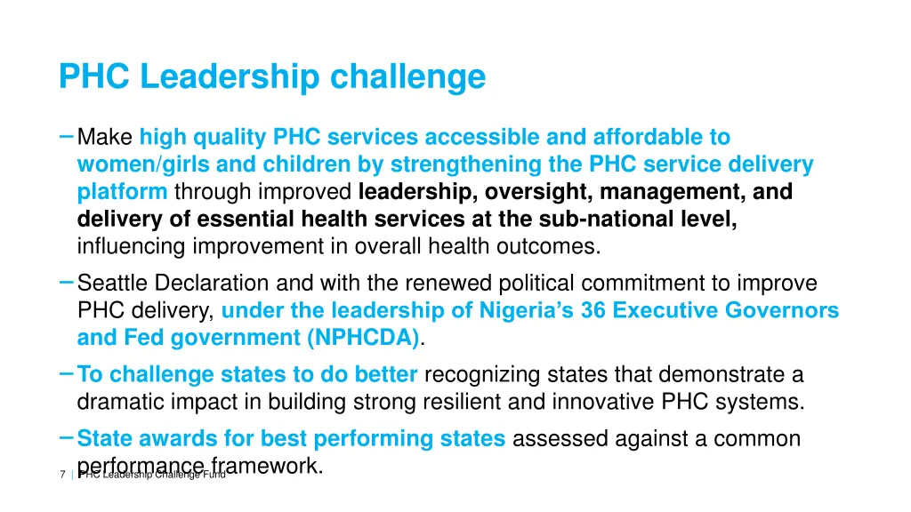 phc leadership challenge