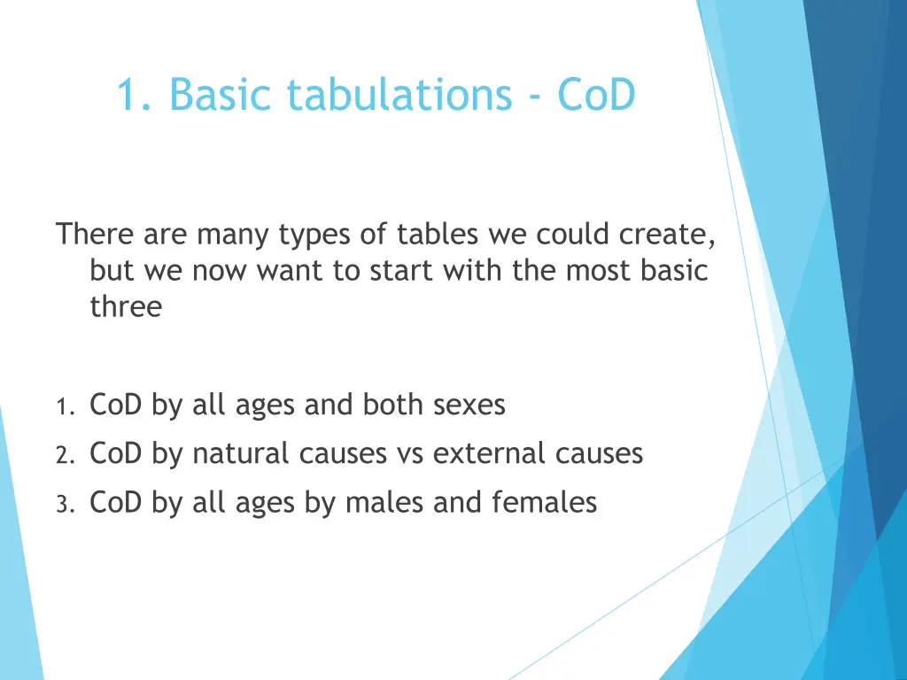 1 basic tabulations cod 1