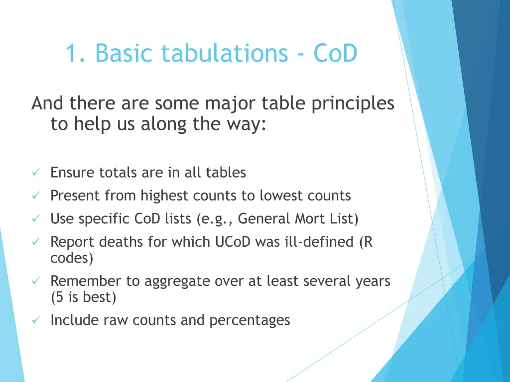 1 basic tabulations cod 2