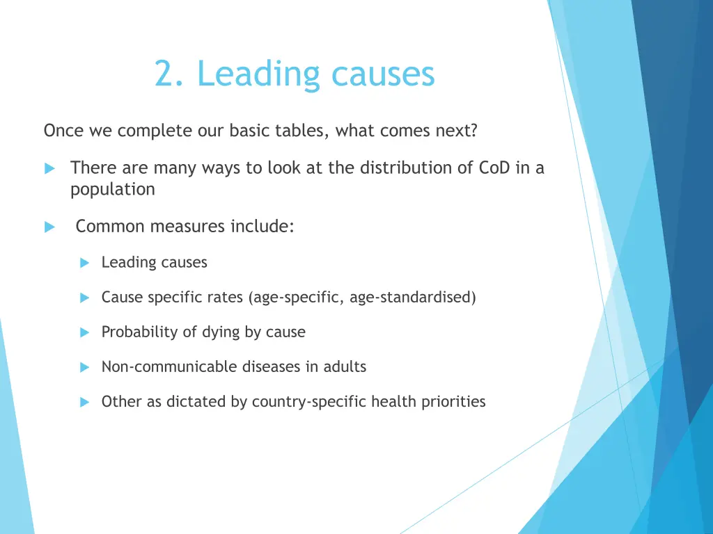 2 leading causes