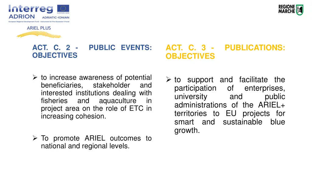 act c 3 publications objectives