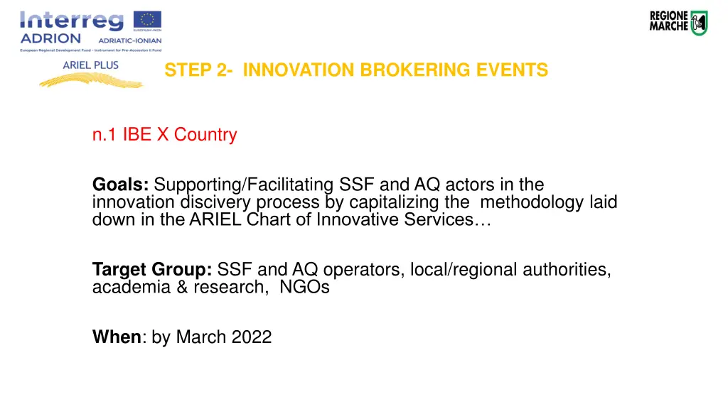 step 2 innovation brokering events