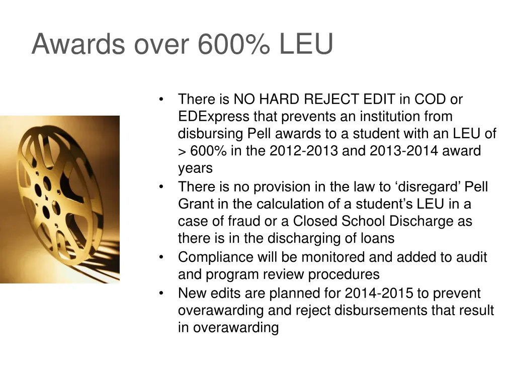 awards over 600 leu
