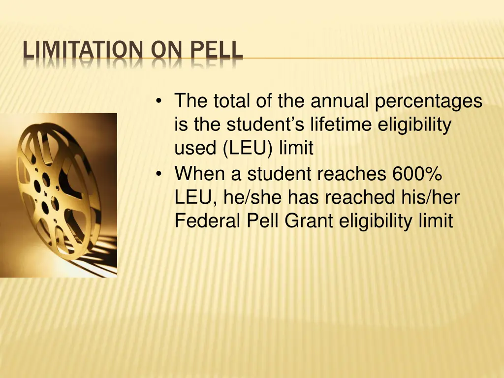 limitation on pell 2