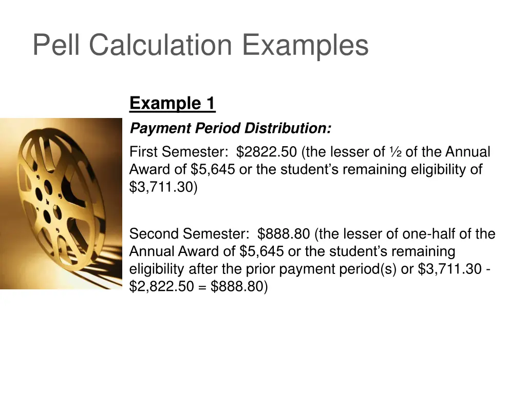 pell calculation examples 2