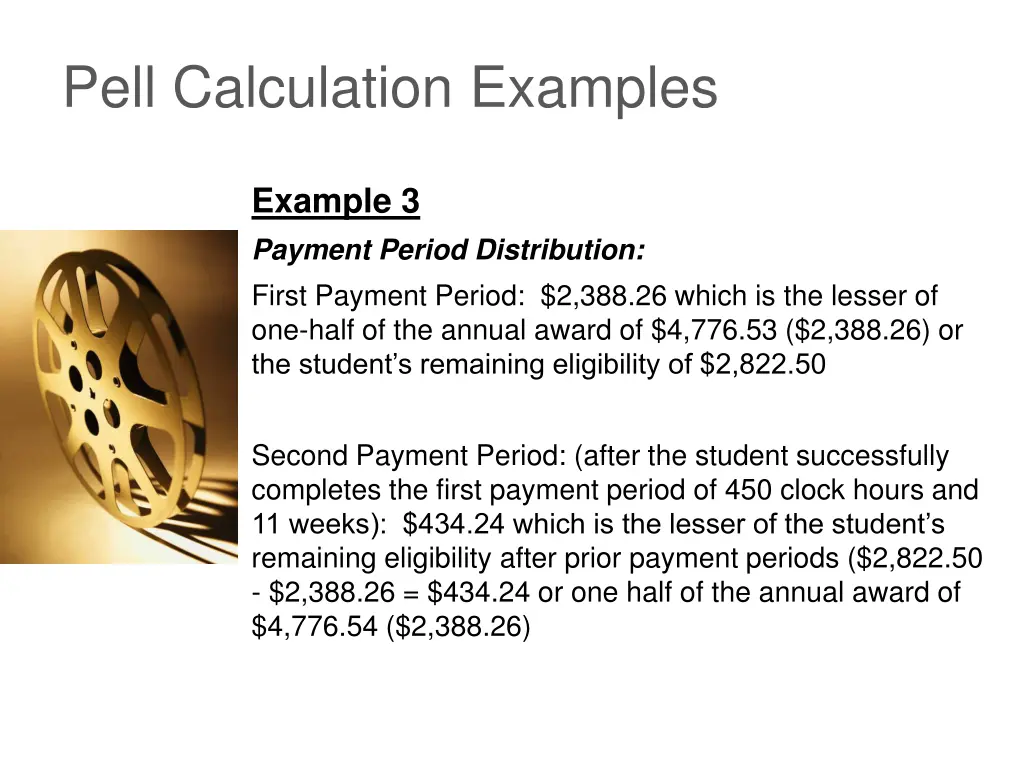 pell calculation examples 8