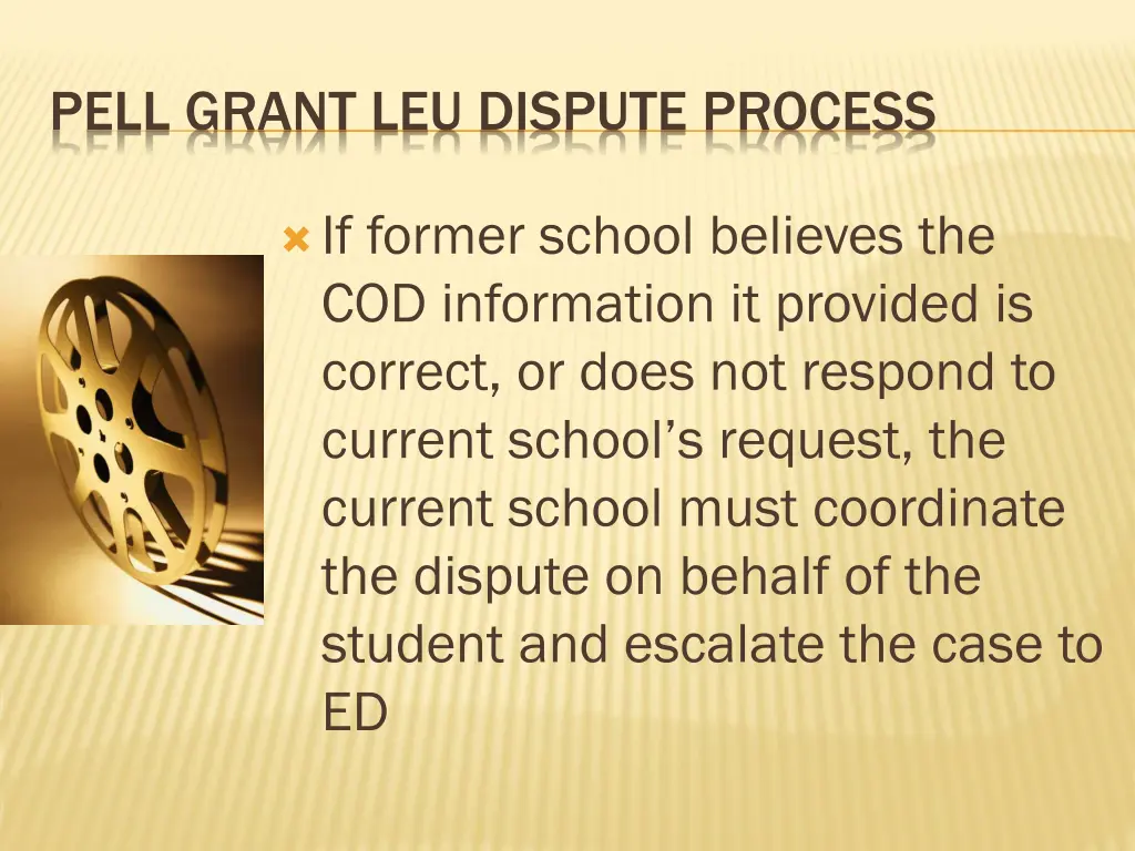 pell grant leu dispute process 6