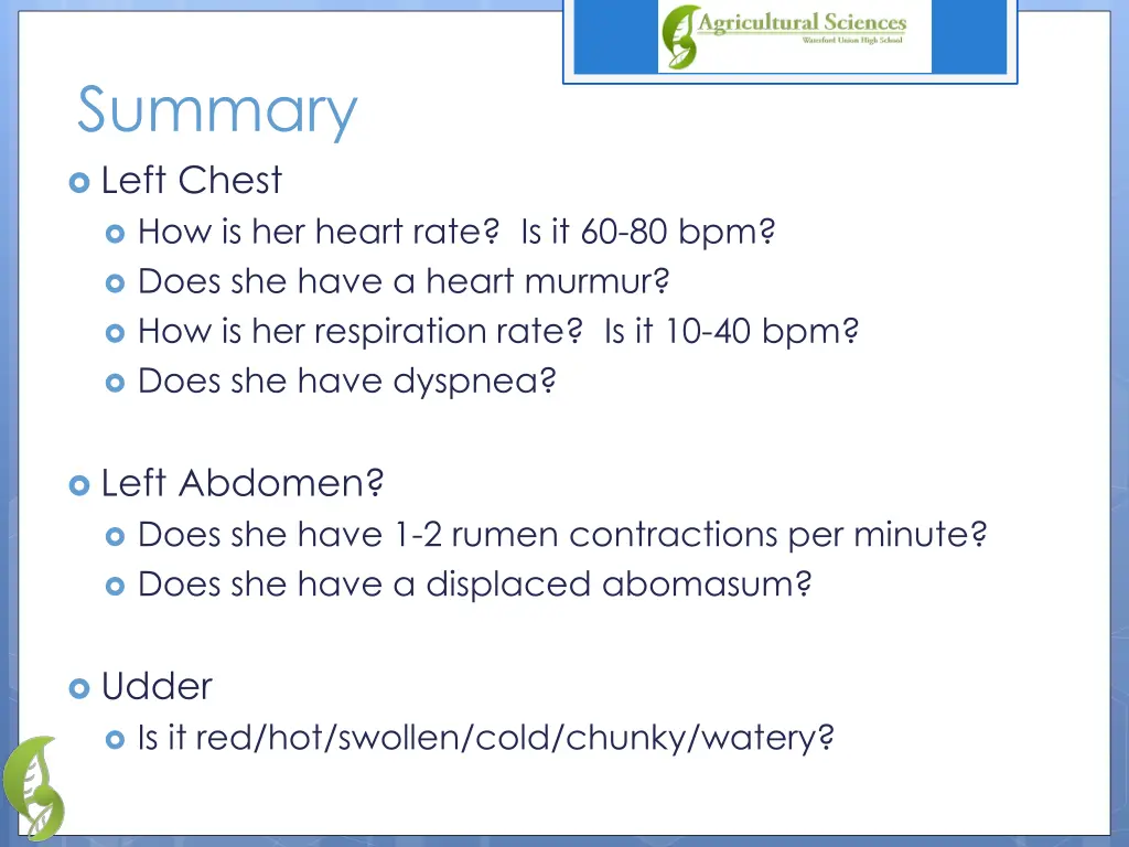 summary left chest how is her heart rate