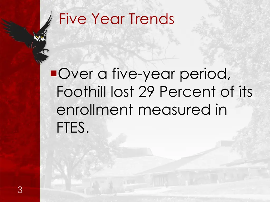 five year trends