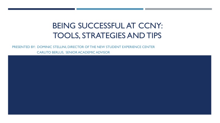 being successful at ccny tools strategies and tips