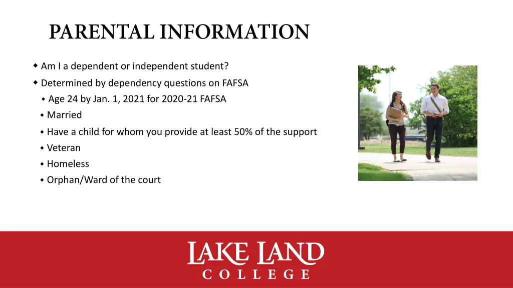 am i a dependent or independent student