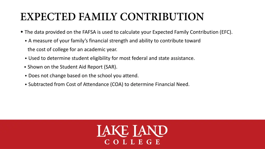 the data provided on the fafsa is used