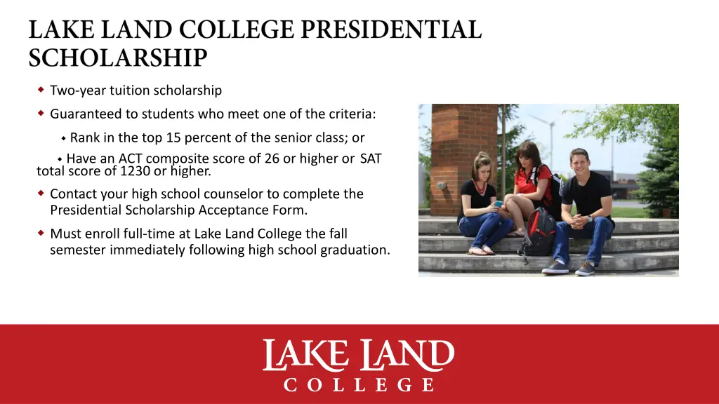 two year tuition scholarship guaranteed