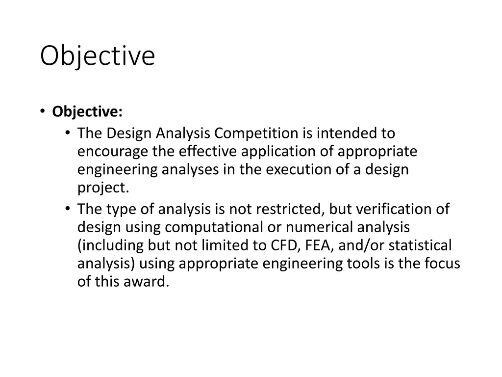 objective