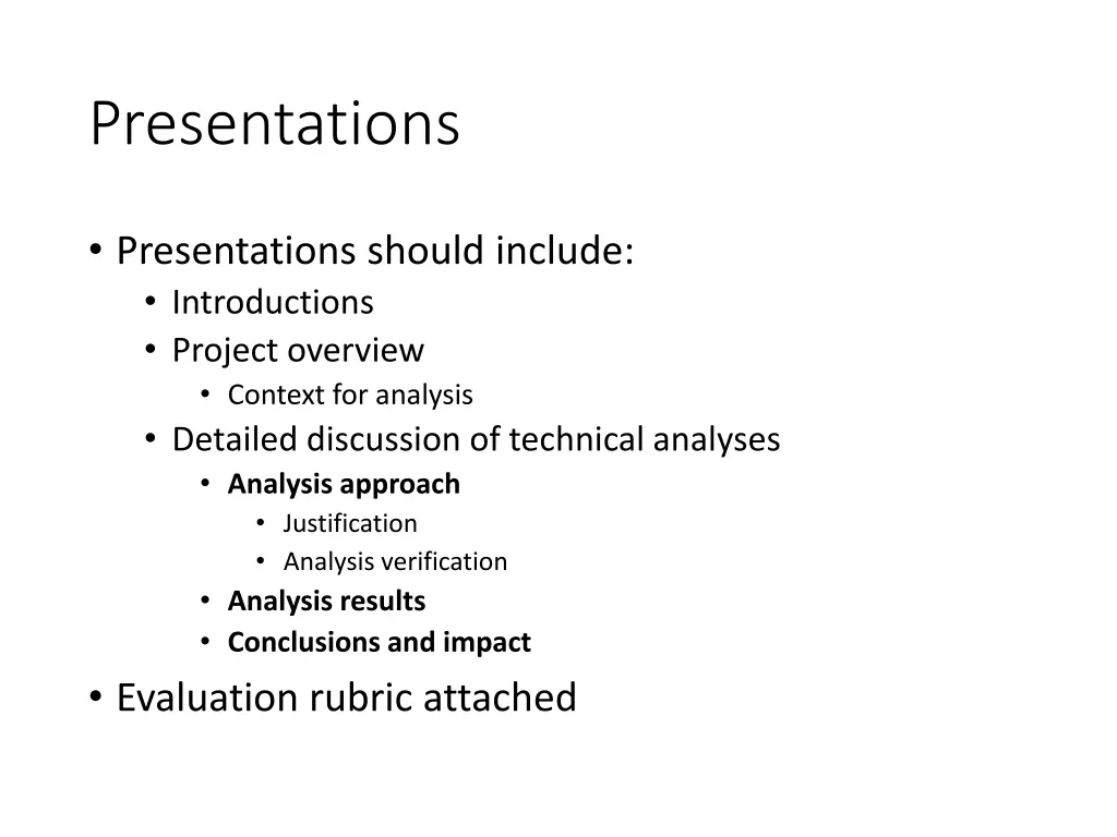 presentations