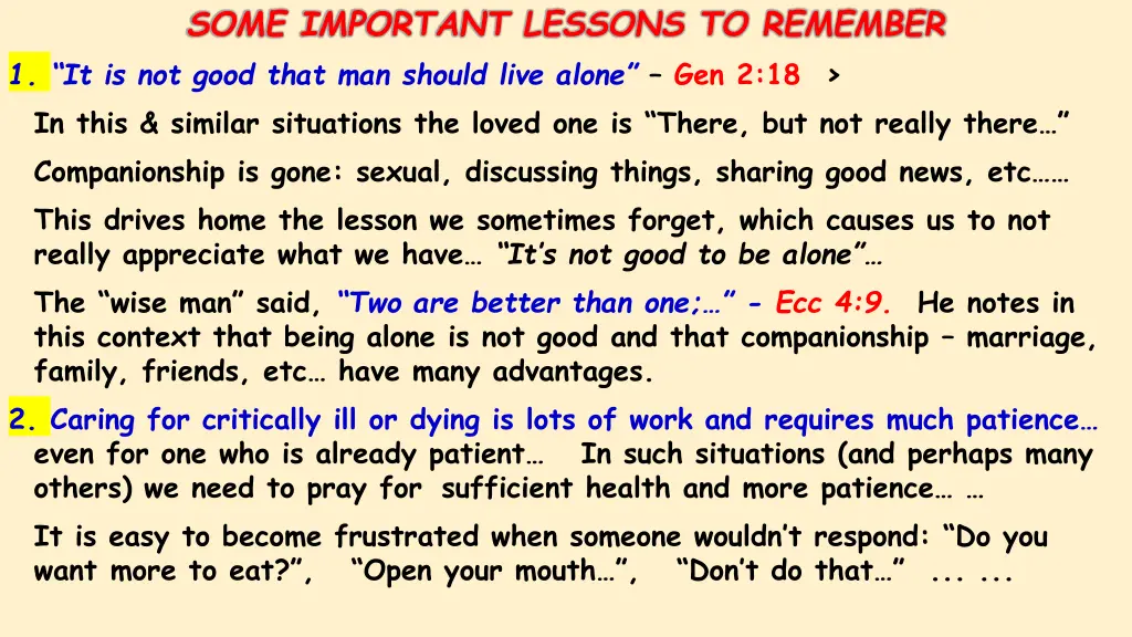 some important lessons to remember 1