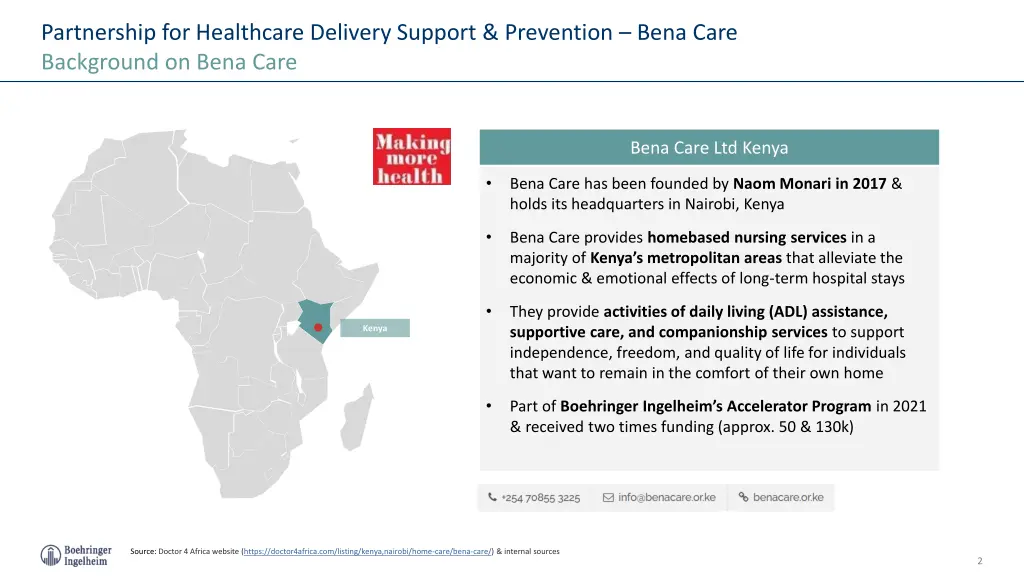 partnership for healthcare delivery support