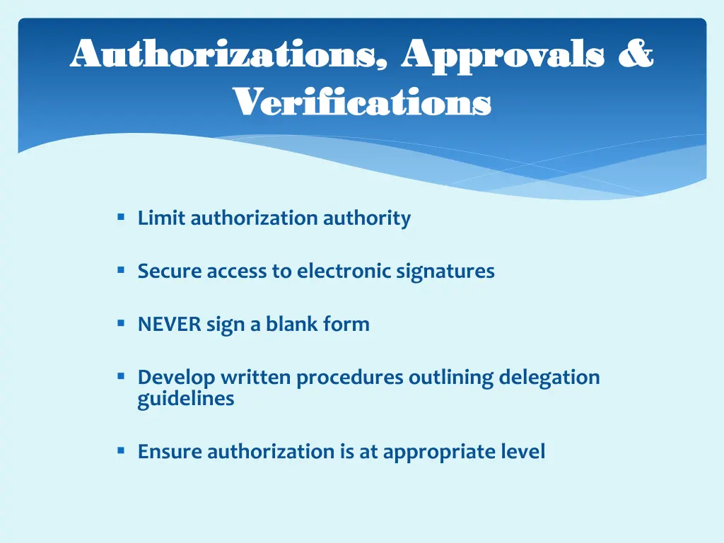 authorizations approvals authorizations approvals