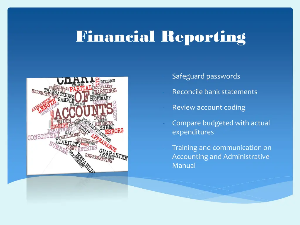 financial reporting
