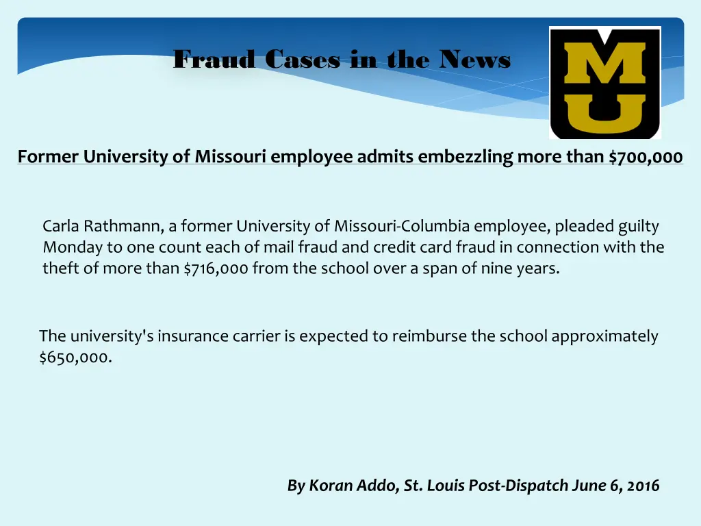 fraud cases in the news