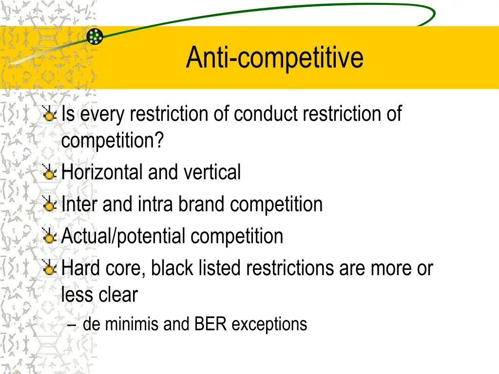 anti competitive
