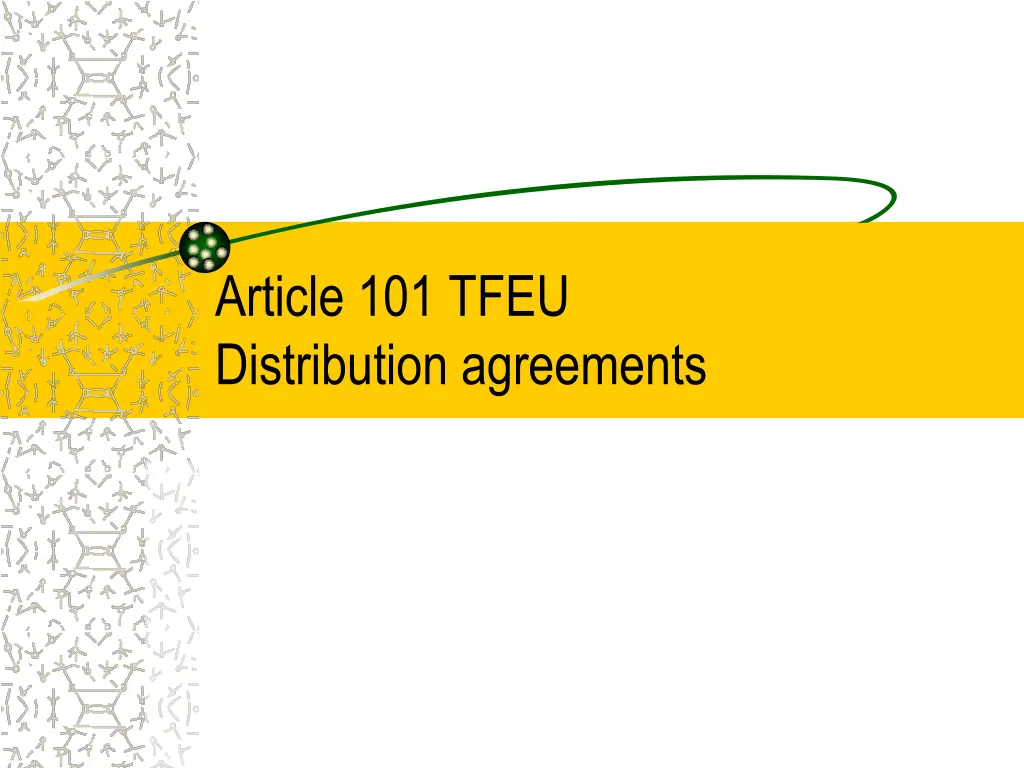 article 101 tfeu distribution agreements