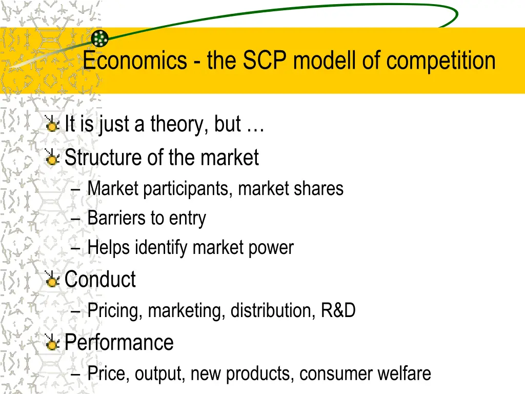 economics the scp modell of competition