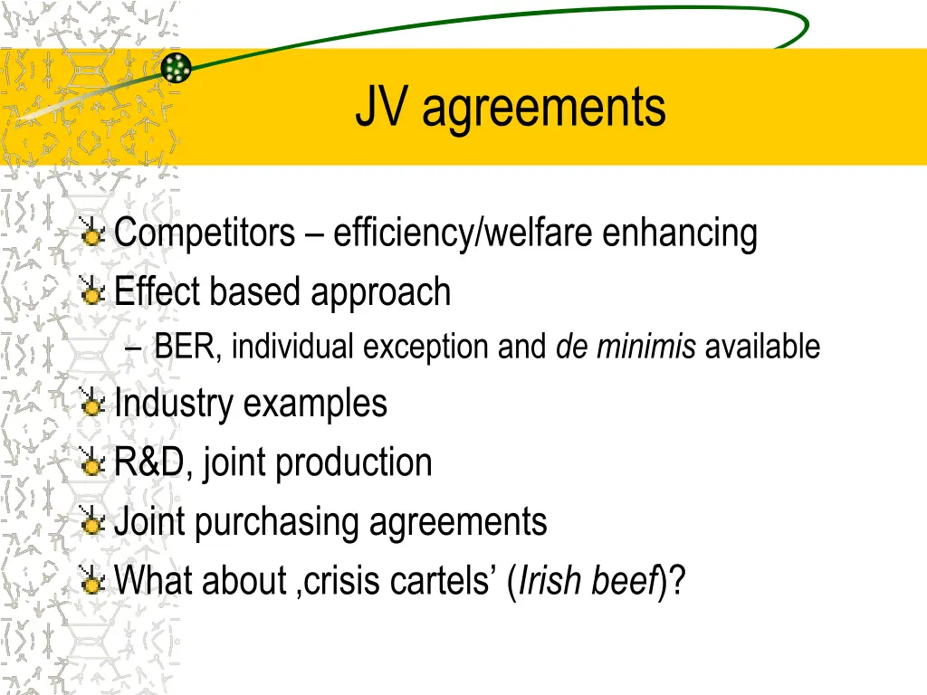 jv agreements
