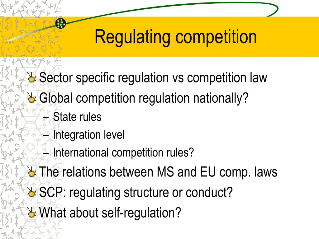 regulating competition